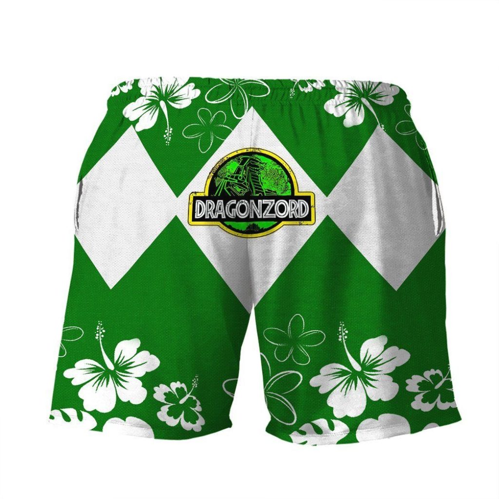 gearhumans 3d mighty morphin power ranger green beach short zz160415 men shorts 433011 253b34b2 78bb 49e7 8aa4 efed7b472aec - Power Rangers Mall