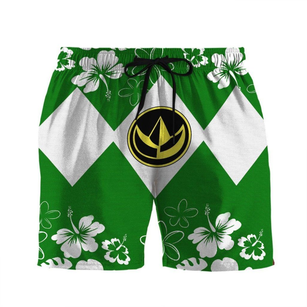 gearhumans 3d mighty morphin power ranger green beach short zz160415 men shorts s 676642 41e89a7a 2f67 4d6d b70b fce6fa5a8eb5 - Power Rangers Mall