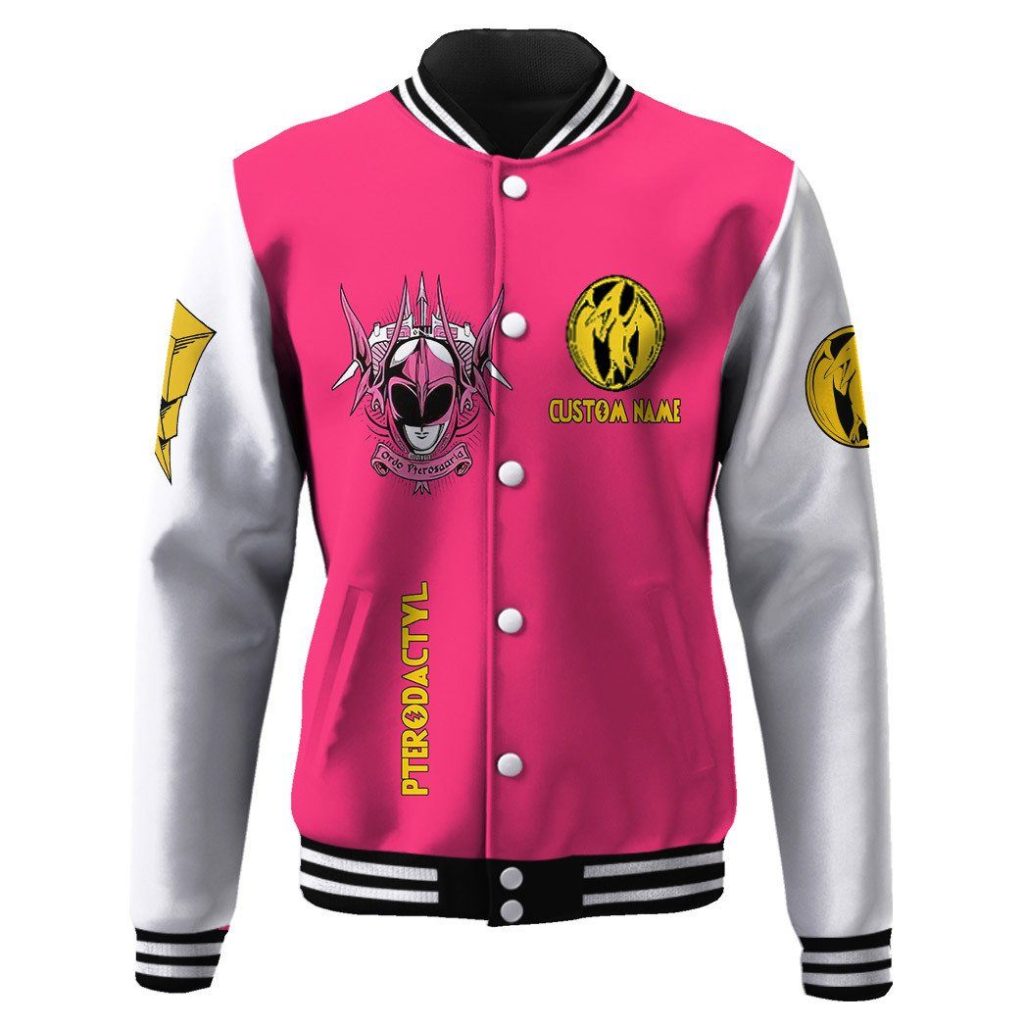 gearhumans 3d mighty morphin power ranger pink custom name baseball jacket gk20013 baseball jacket baseball jacket s 710862 914e2fac 68c7 485e 8c0a 397948111a33 - Power Rangers Mall