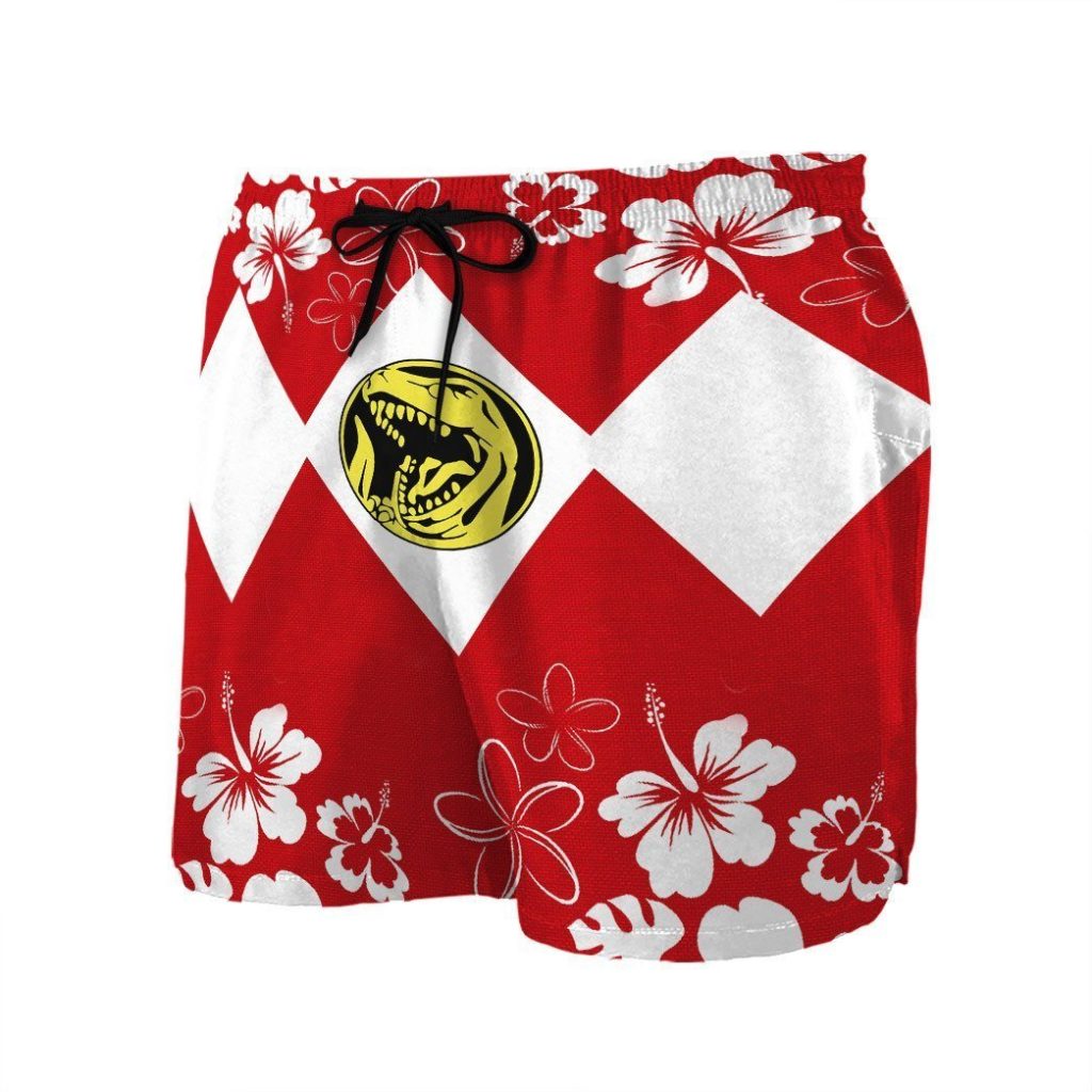 gearhumans 3d mighty morphin power ranger red beach short zz160412 men shorts 366859 d12ee3b2 4417 42f1 a81c 0aec1feb5a89 - Power Rangers Mall