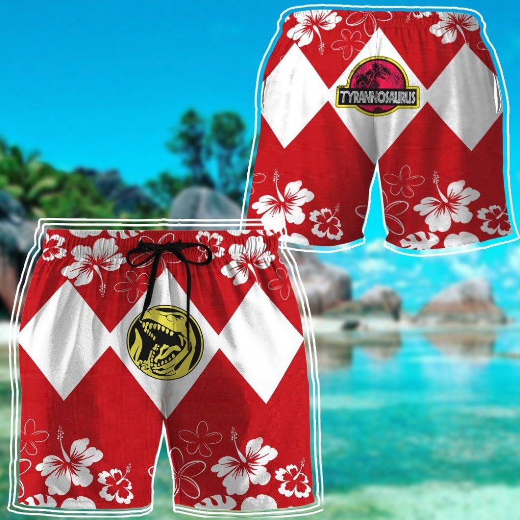gearhumans 3d mighty morphin power ranger red beach short zz160412 men shorts 650851 e656dd87 c48e 468f b919 8ae9f546ef85 - Power Rangers Mall