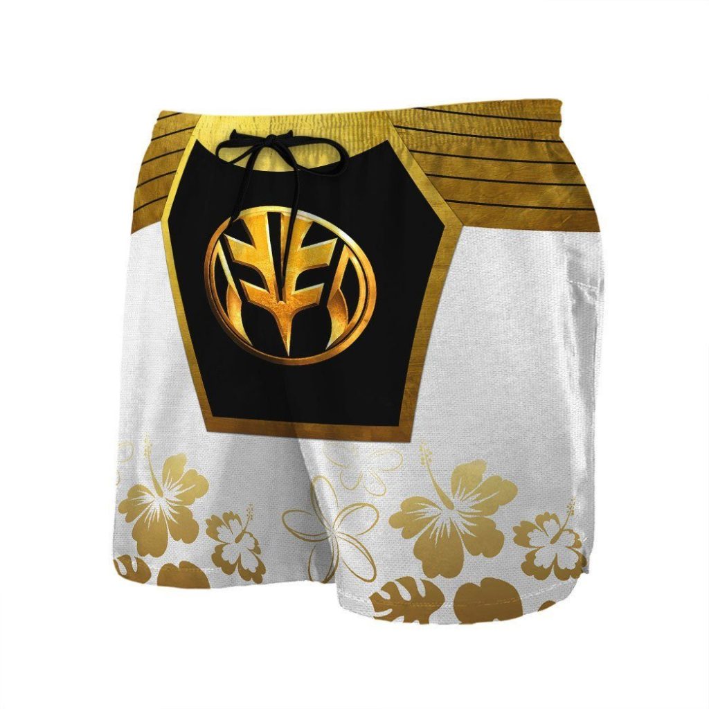 gearhumans 3d mighty morphin power ranger white hbeach short zz160418 men shorts 317610 55e5707b 679a 4bd0 889d f273d5b51446 - Power Rangers Mall