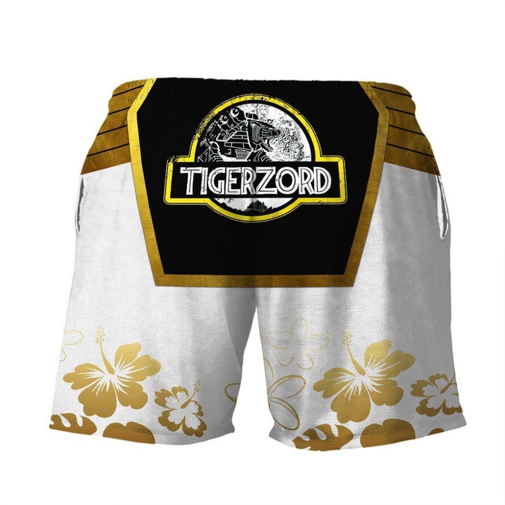 gearhumans 3d mighty morphin power ranger white hbeach short zz160418 men shorts 444052 c38417cc 7af2 4ed4 ae8b b582a4cf921f - Power Rangers Mall