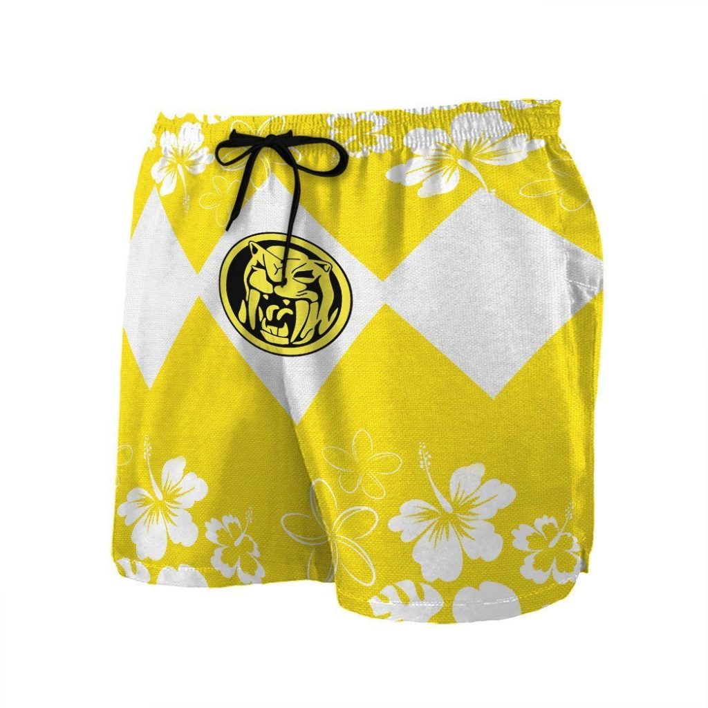 gearhumans 3d mighty morphin power ranger yellow beach short zz160413 men shorts 994777 ab4cd3bd ccfc 4a00 91a1 4c7976872711 - Power Rangers Mall