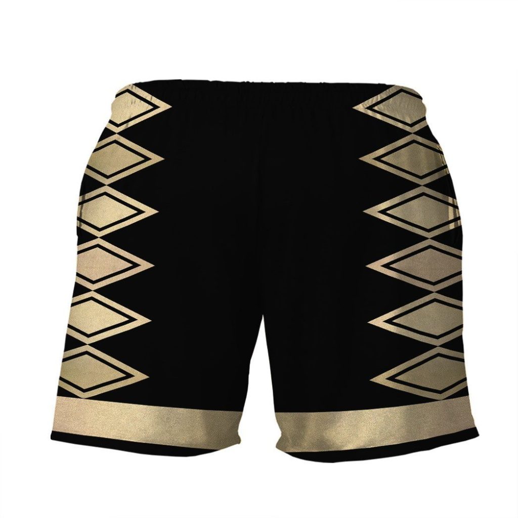 gearhumans 3d power ranger black dino thunder shorts zk28042114 men shorts 506338 - Power Rangers Mall