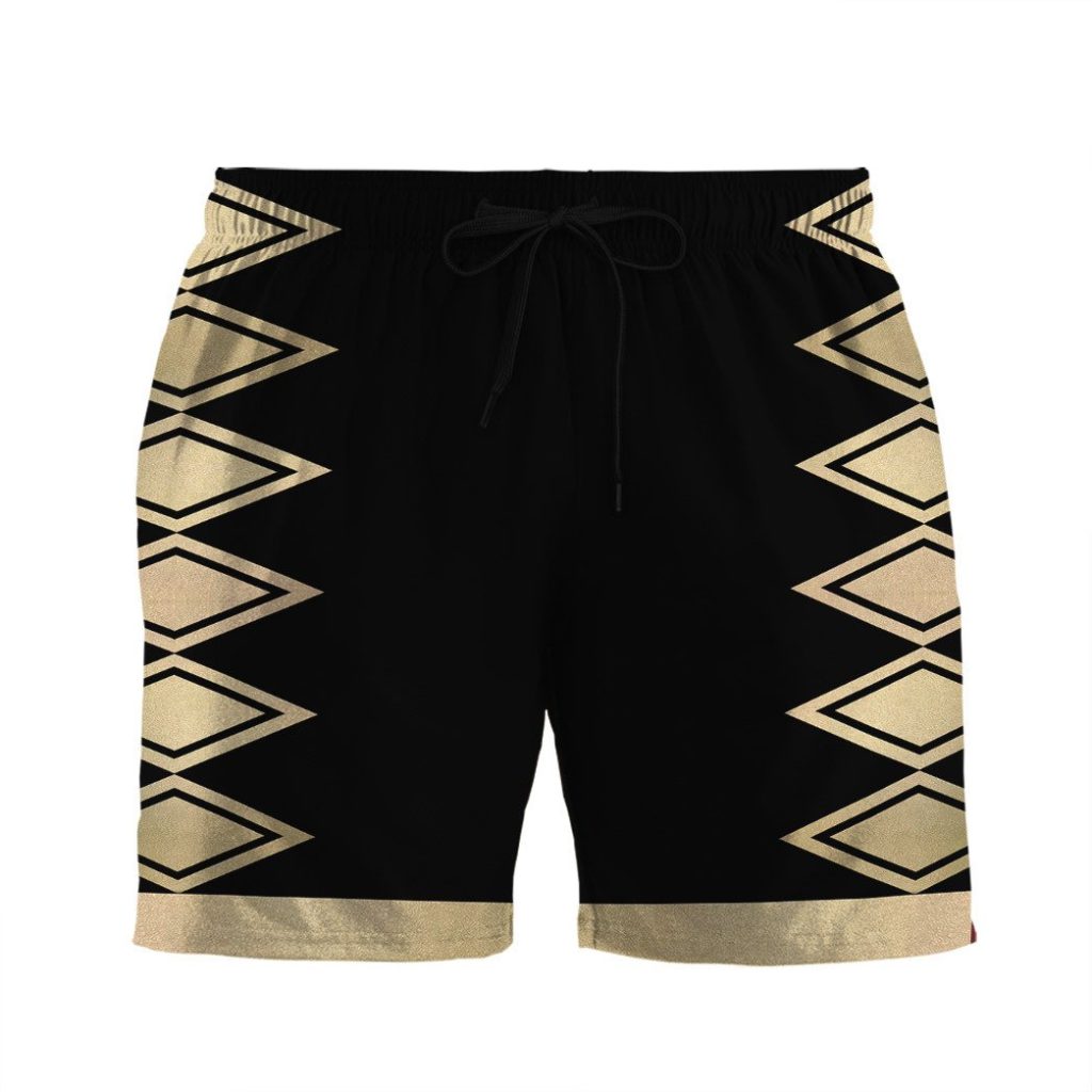 gearhumans 3d power ranger black dino thunder shorts zk28042114 men shorts s 213172 - Power Rangers Mall