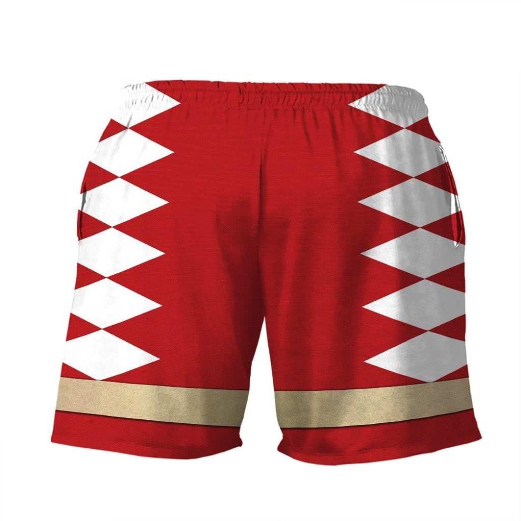 gearhumans 3d power ranger red dino thunder shorts zk28042111 men shorts 244153 - Power Rangers Mall