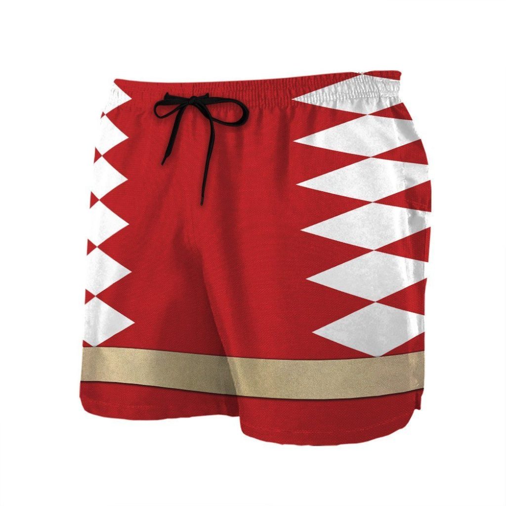gearhumans 3d power ranger red dino thunder shorts zk28042111 men shorts 416115 - Power Rangers Mall