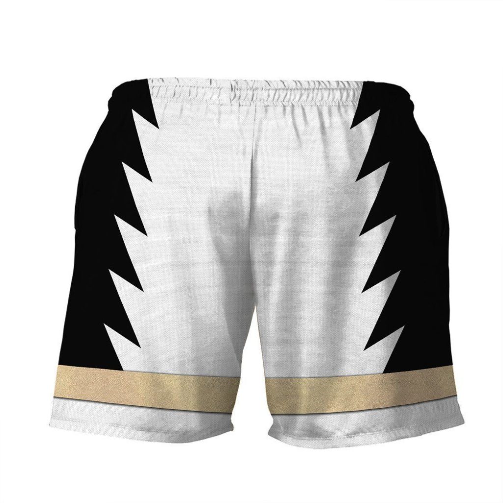gearhumans 3d power ranger white dino thunder shorts zk28042110 men shorts 351733 - Power Rangers Mall