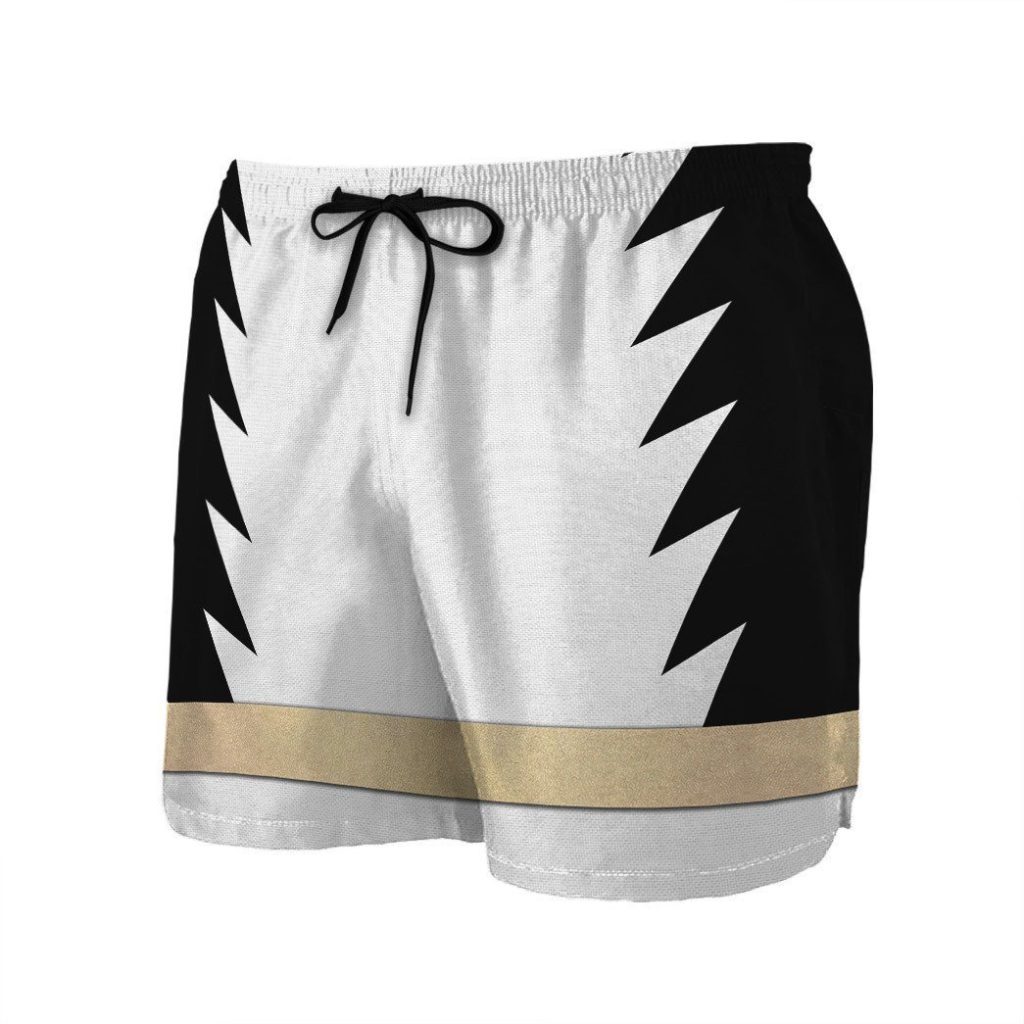 gearhumans 3d power ranger white dino thunder shorts zk28042110 men shorts 681745 - Power Rangers Mall