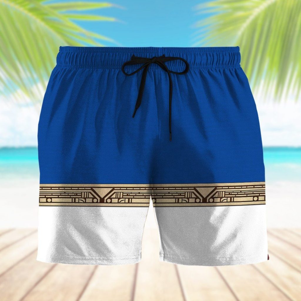 gearhumans 3d power ranger zeo blue shorts zk29042111 men shorts 156701 - Power Rangers Mall