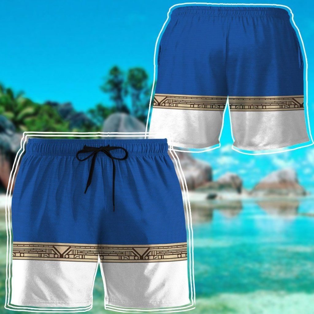 gearhumans 3d power ranger zeo blue shorts zk29042111 men shorts 607330 - Power Rangers Mall