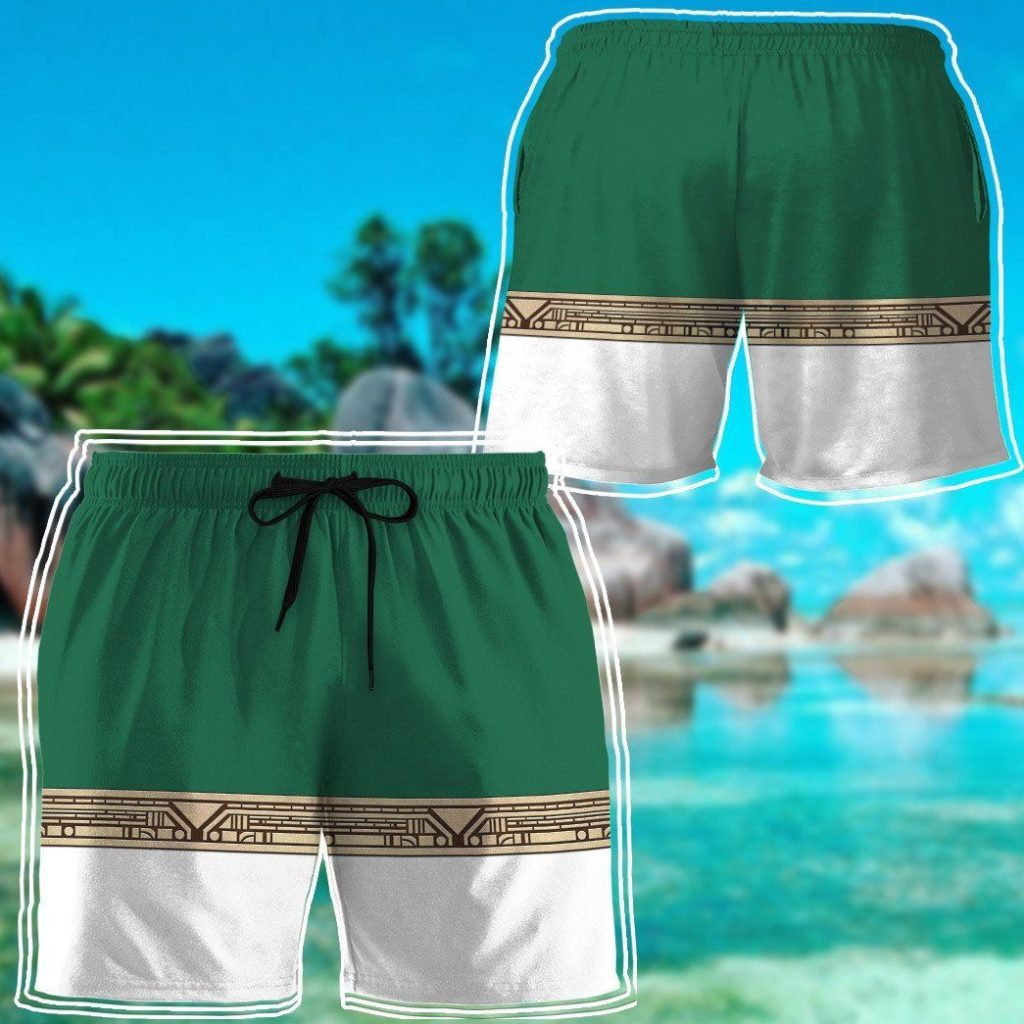 gearhumans 3d power ranger zeo green shorts zk29042112 men shorts 609317 - Power Rangers Mall