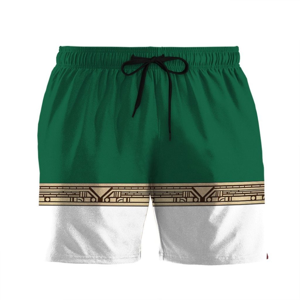 gearhumans 3d power ranger zeo green shorts zk29042112 men shorts s 354946 - Power Rangers Mall