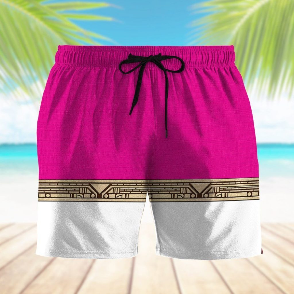 gearhumans 3d power ranger zeo pink shorts zk29042110 men shorts 483051 - Power Rangers Mall