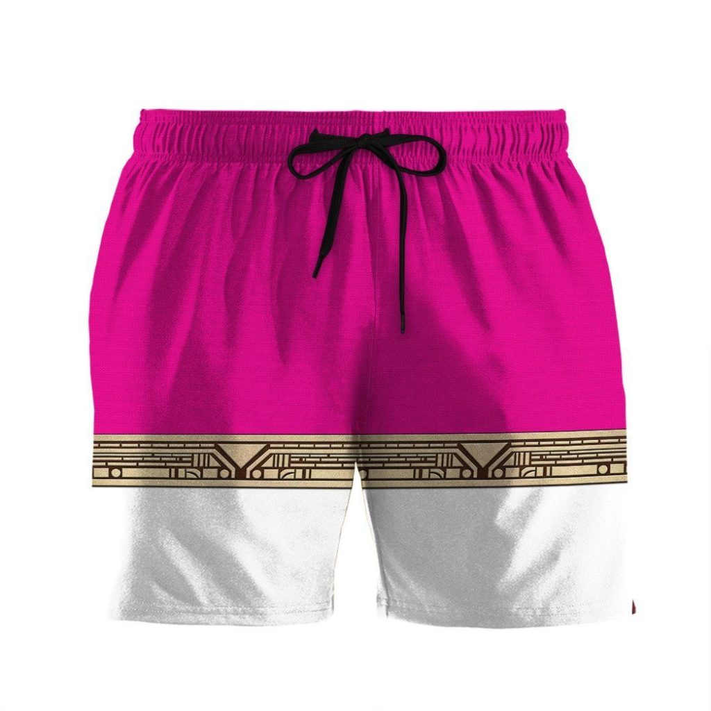 gearhumans 3d power ranger zeo pink shorts zk29042110 men shorts s 871851 - Power Rangers Mall