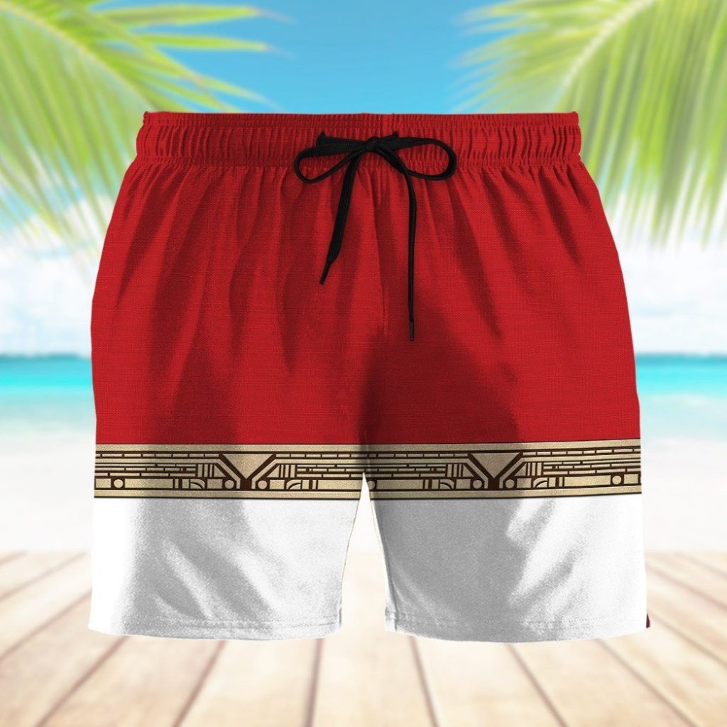 gearhumans 3d power ranger zeo red shorts zk2904218 men shorts 139965 - Power Rangers Mall