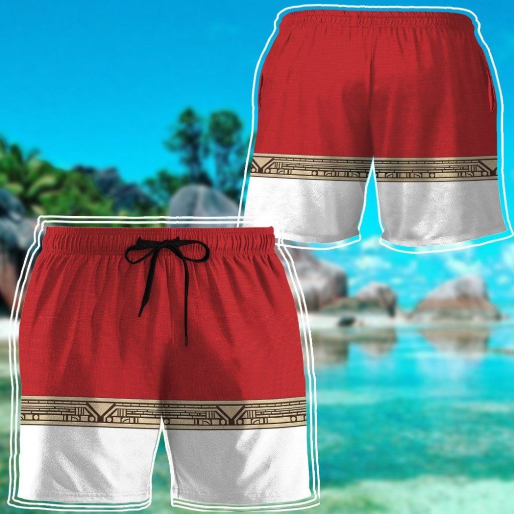gearhumans 3d power ranger zeo red shorts zk2904218 men shorts 345577 - Power Rangers Mall