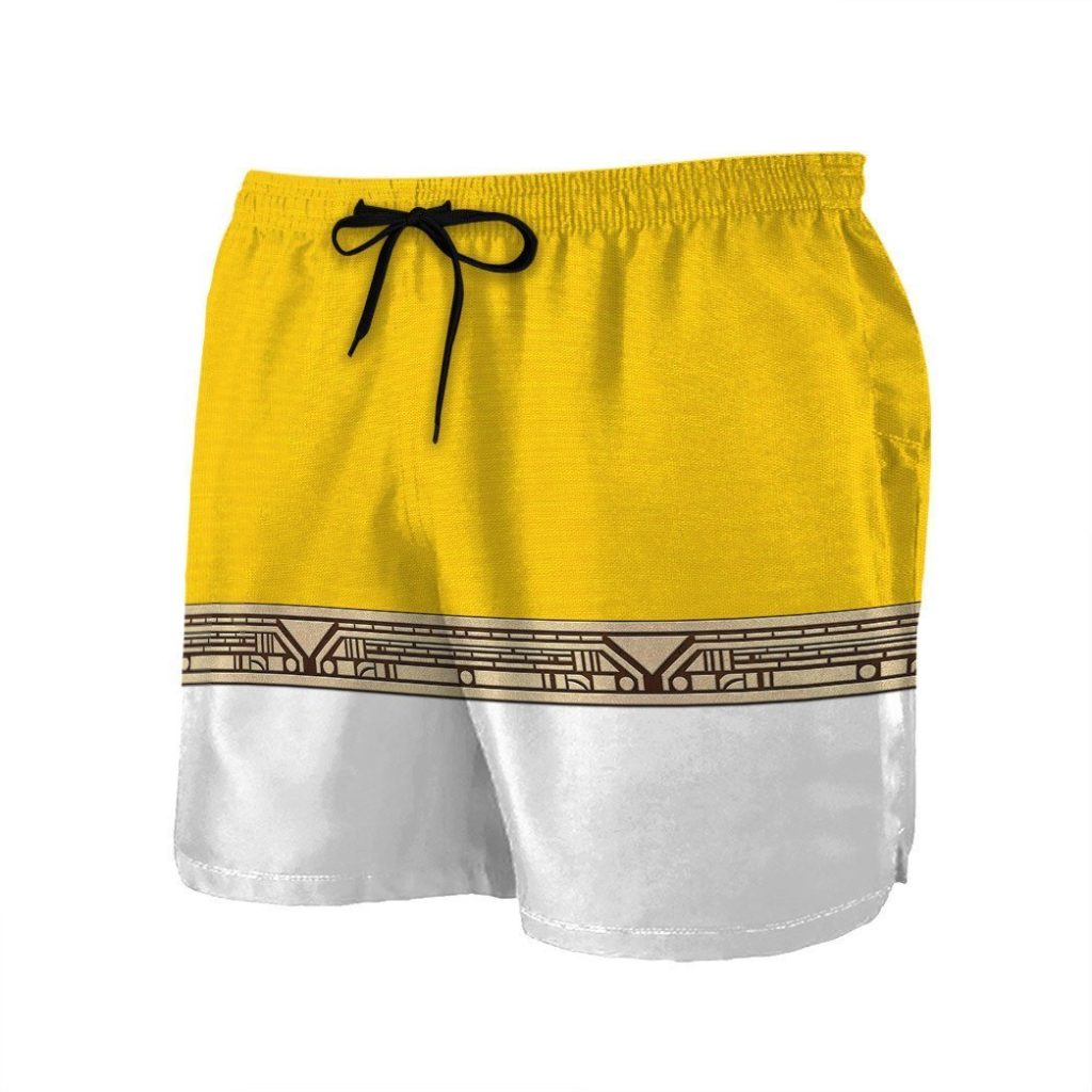 gearhumans 3d power ranger zeo yellow shorts zk2904219 men shorts 149731 - Power Rangers Mall
