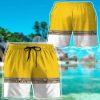 gearhumans 3d power ranger zeo yellow shorts zk2904219 men shorts 644004 - Power Rangers Mall