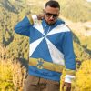 gearhumans 3d power rangers lightspeed rescue blue ranger custom tshirt hoodie apparel gw05042 3d apparel 290295 - Power Rangers Mall