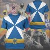 gearhumans 3d power rangers lightspeed rescue blue ranger custom tshirt hoodie apparel gw05042 3d apparel 743041 - Power Rangers Mall