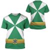 gearhumans 3d power rangers lightspeed rescue green ranger custom tshirt hoodie apparel gw05043 3d apparel 177561 - Power Rangers Mall