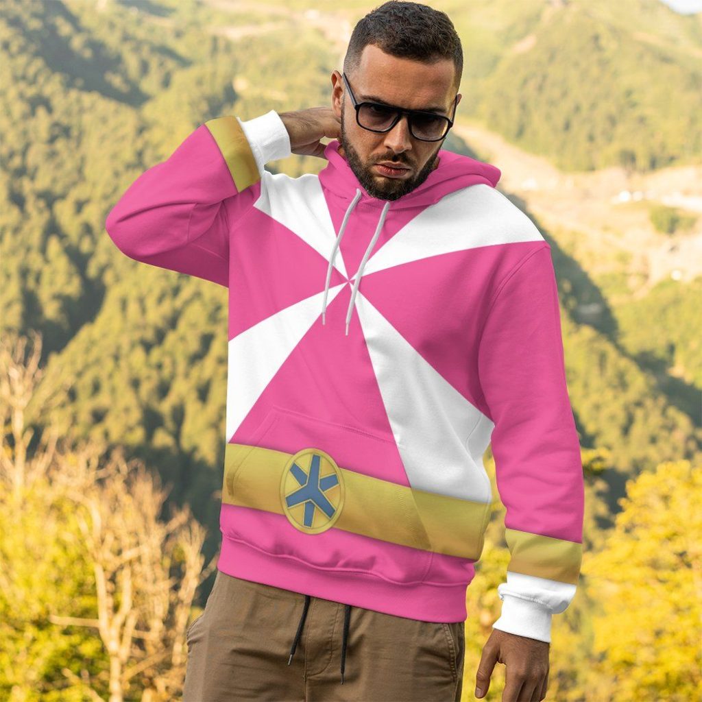 gearhumans 3d power rangers lightspeed rescue pink ranger custom tshirt hoodie apparel gw05044 3d apparel 153319 - Power Rangers Mall