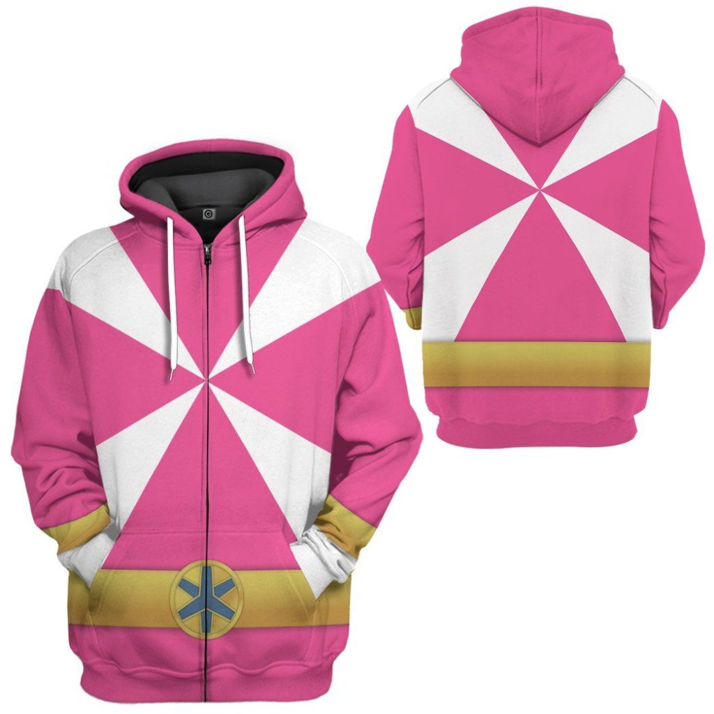 gearhumans 3d power rangers lightspeed rescue pink ranger custom tshirt hoodie apparel gw05044 3d apparel 305141 - Power Rangers Mall