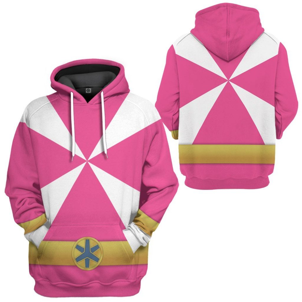 gearhumans 3d power rangers lightspeed rescue pink ranger custom tshirt hoodie apparel gw05044 3d apparel 305443 - Power Rangers Mall