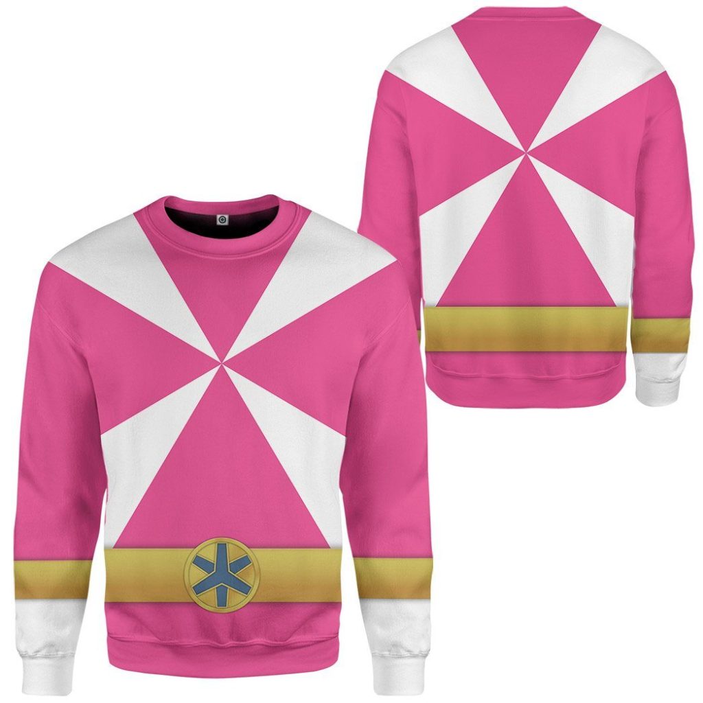 gearhumans 3d power rangers lightspeed rescue pink ranger custom tshirt hoodie apparel gw05044 3d apparel 482657 - Power Rangers Mall