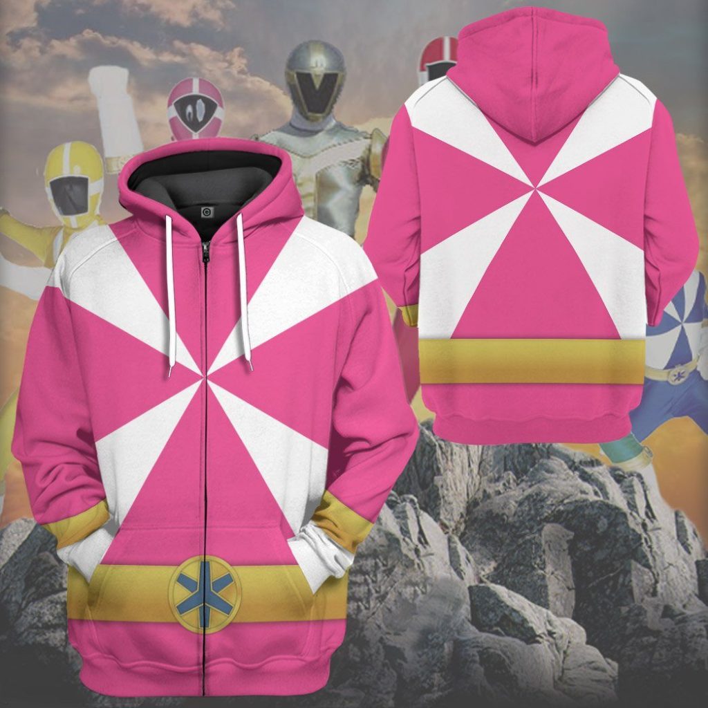 gearhumans 3d power rangers lightspeed rescue pink ranger custom tshirt hoodie apparel gw05044 3d apparel 507025 - Power Rangers Mall