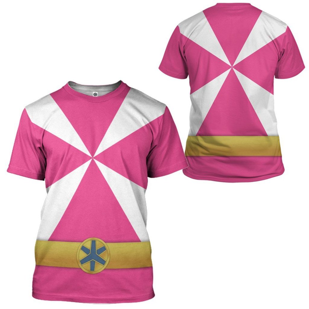 gearhumans 3d power rangers lightspeed rescue pink ranger custom tshirt hoodie apparel gw05044 3d apparel 577657 - Power Rangers Mall
