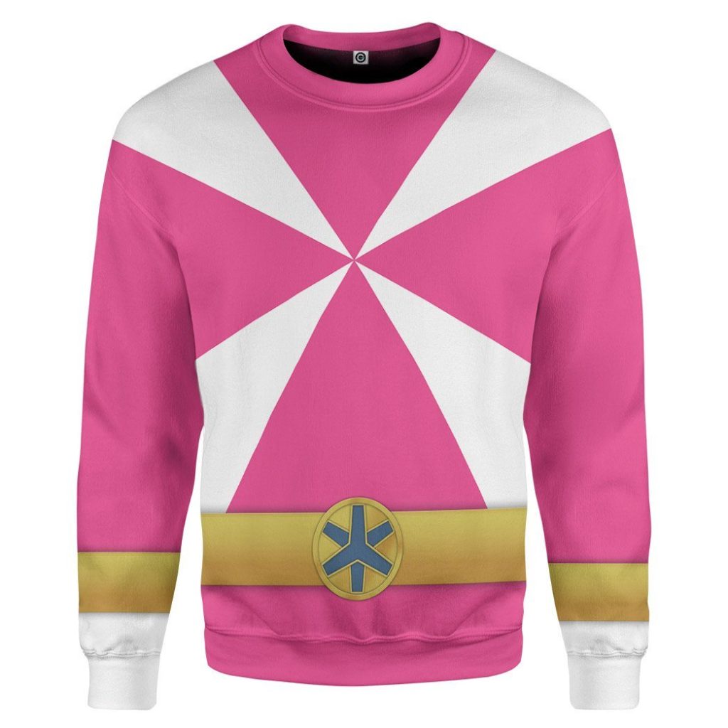 gearhumans 3d power rangers lightspeed rescue pink ranger custom tshirt hoodie apparel gw05044 3d apparel long sleeve s 998241 - Power Rangers Mall