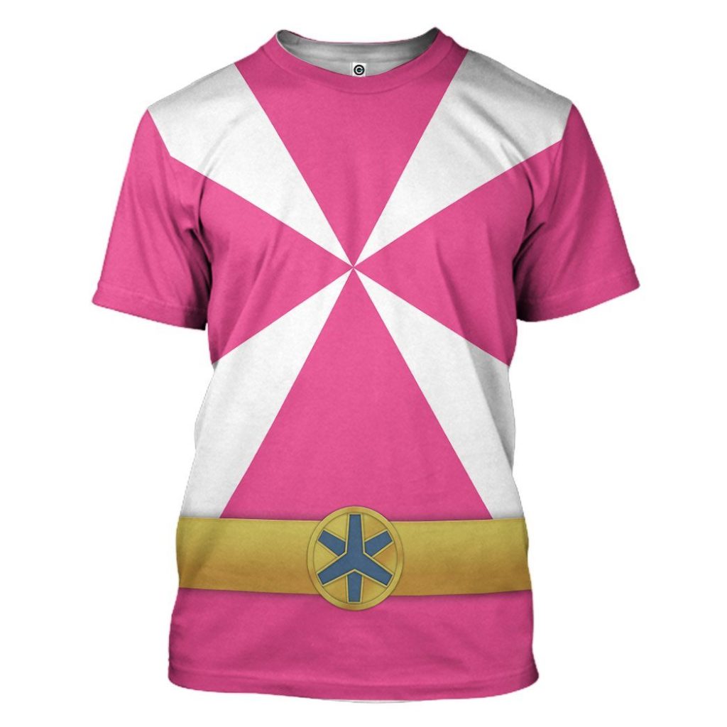 gearhumans 3d power rangers lightspeed rescue pink ranger custom tshirt hoodie apparel gw05044 3d apparel t shirt s 816846 - Power Rangers Mall