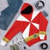 gearhumans 3d power rangers lightspeed rescue red ranger custom tshirt hoodie apparel gw05041 3d apparel 228133 - Power Rangers Mall