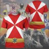 gearhumans 3d power rangers lightspeed rescue red ranger custom tshirt hoodie apparel gw05041 3d apparel 243883 - Power Rangers Mall