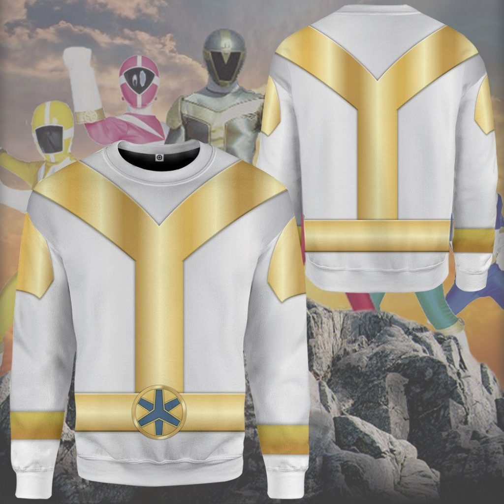 gearhumans 3d power rangers lightspeed rescue titanium ranger custom tshirt hoodie apparel gw05046 3d apparel 395236 - Power Rangers Mall