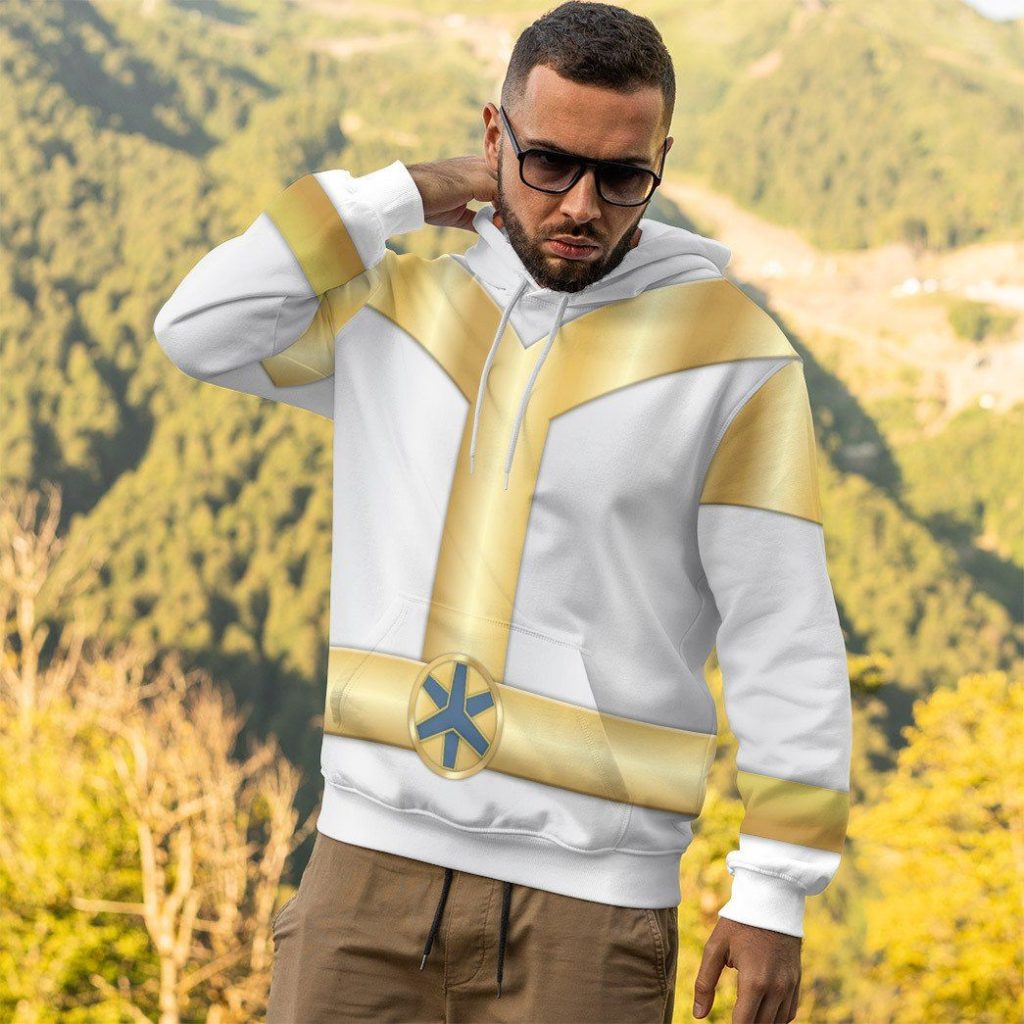 gearhumans 3d power rangers lightspeed rescue titanium ranger custom tshirt hoodie apparel gw05046 3d apparel 433274 - Power Rangers Mall