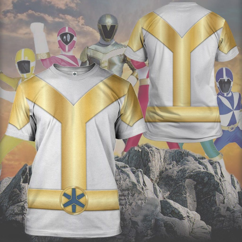 gearhumans 3d power rangers lightspeed rescue titanium ranger custom tshirt hoodie apparel gw05046 3d apparel 645166 - Power Rangers Mall