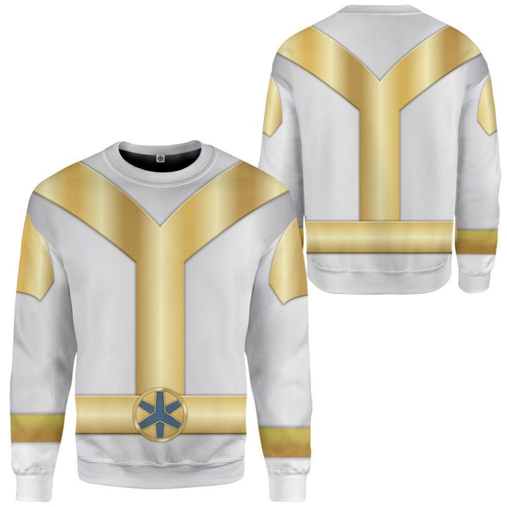 gearhumans 3d power rangers lightspeed rescue titanium ranger custom tshirt hoodie apparel gw05046 3d apparel 656439 - Power Rangers Mall