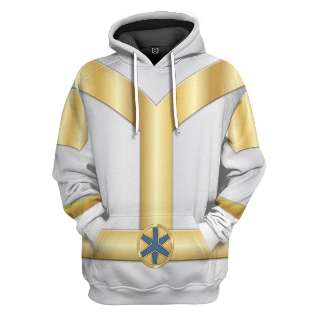 gearhumans 3d power rangers lightspeed rescue titanium ranger custom tshirt hoodie apparel gw05046 3d apparel hoodie s 138341 - Power Rangers Mall