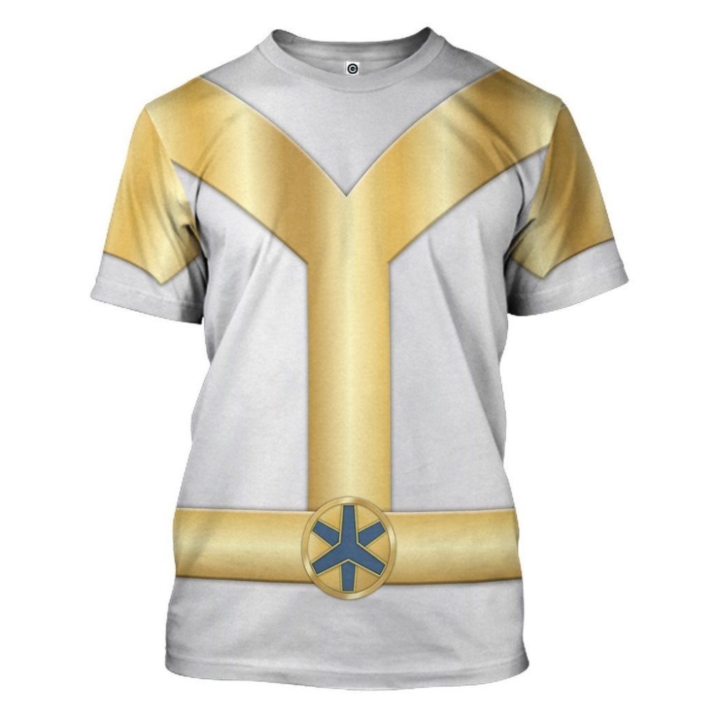 gearhumans 3d power rangers lightspeed rescue titanium ranger custom tshirt hoodie apparel gw05046 3d apparel t shirt s 378982 - Power Rangers Mall