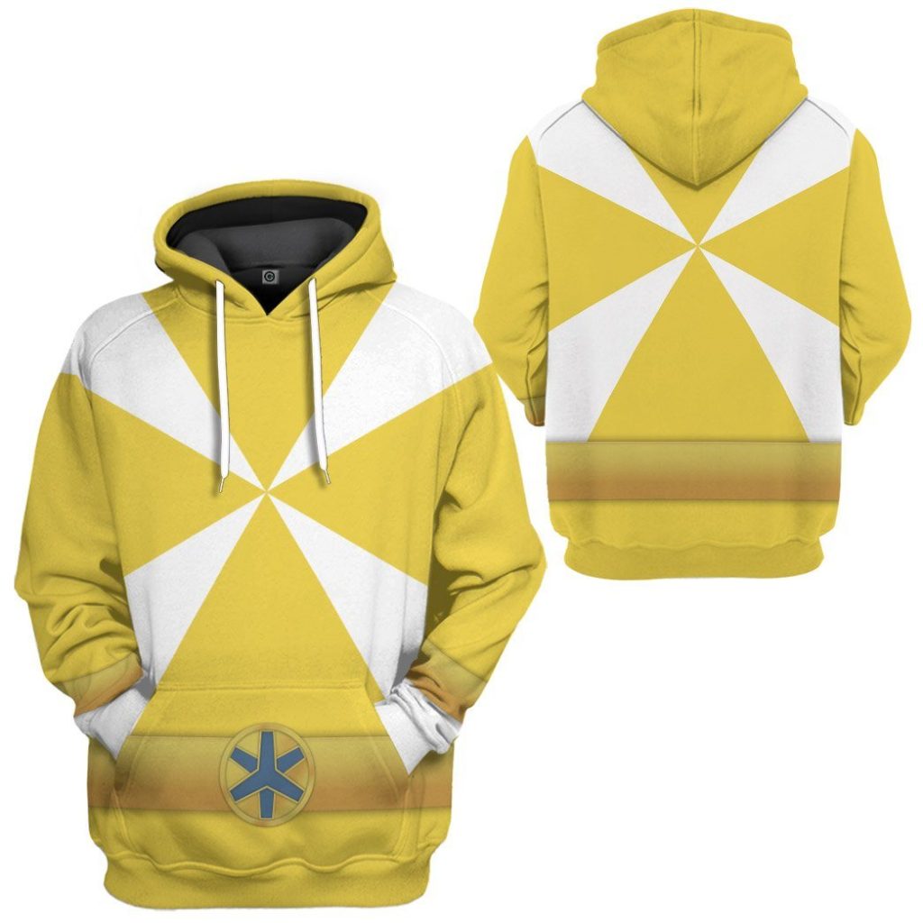 gearhumans 3d power rangers lightspeed rescue yellow ranger custom tshirt hoodie apparel gw05045 3d apparel 381910 - Power Rangers Mall