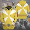gearhumans 3d power rangers lightspeed rescue yellow ranger custom tshirt hoodie apparel gw05045 3d apparel 583113 - Power Rangers Mall
