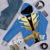 gearhumans 3d power rangers megaforce blue ranger custom tshirt hoodie apparel gw05046 3d apparel 773710 - Power Rangers Mall