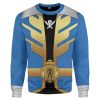 gearhumans 3d power rangers megaforce blue ranger custom tshirt hoodie apparel gw05046 3d apparel long sleeve s 373792 - Power Rangers Mall
