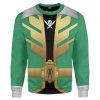 gearhumans 3d power rangers megaforce green ranger custom tshirt hoodie apparel gw05043 3d apparel long sleeve s 788633 - Power Rangers Mall