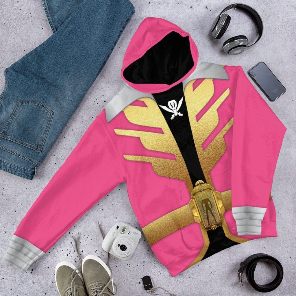 gearhumans 3d power rangers megaforce pink ranger custom tshirt hoodie apparel gw05042 3d apparel 789146 - Power Rangers Mall