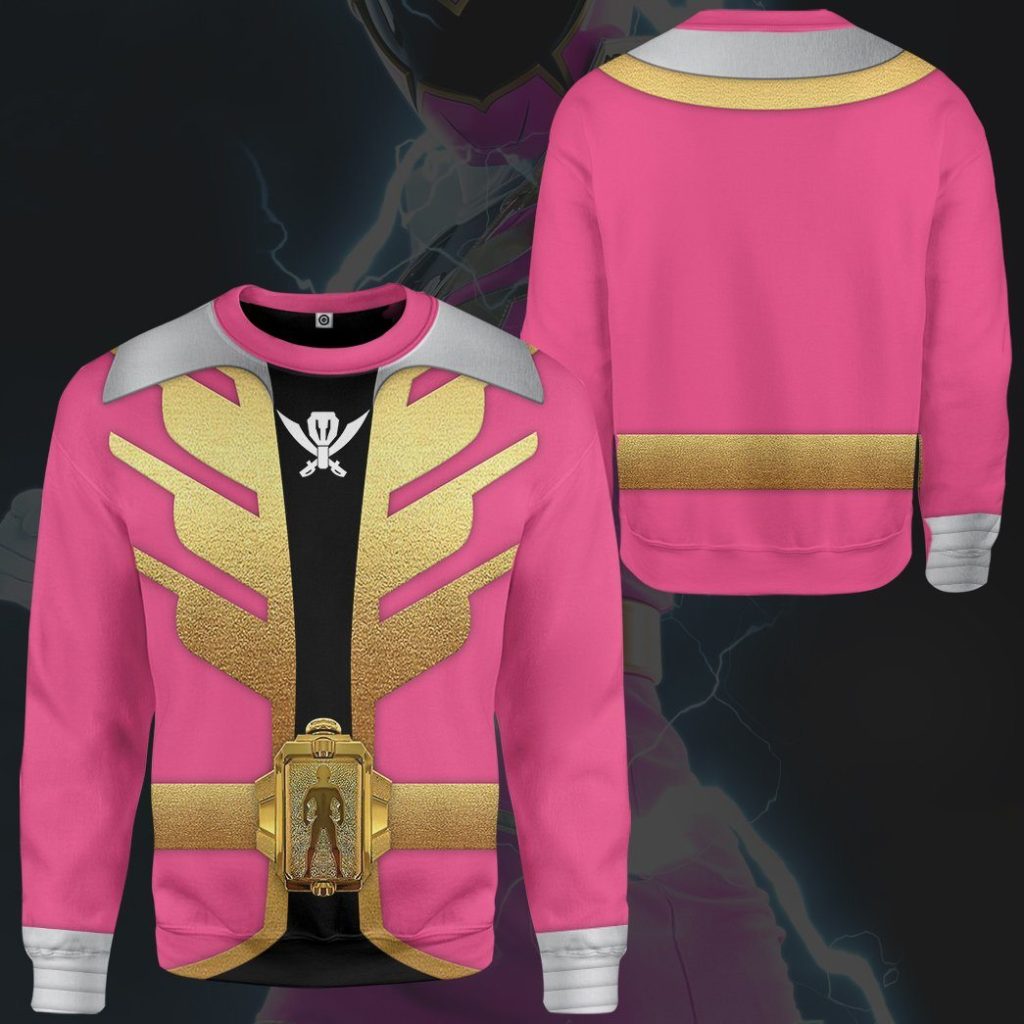 gearhumans 3d power rangers megaforce pink ranger custom tshirt hoodie apparel gw05042 3d apparel 839923 - Power Rangers Mall